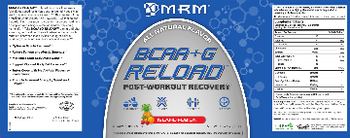 MRM BCAA+G Reload Island Fusion - supplement