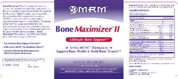 MRM Bone Maximizer II - supplement