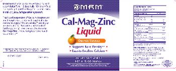 MRM Cal-Mag-Zinc Liquid Orange-Vanilla - supplement