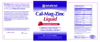 MRM Cal-Mag-Zinc Liquid Strawberry - supplement