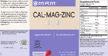 MRM Cal-Mag-Zinc Liquid Strawberry - supplement