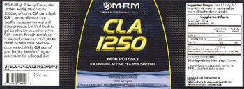 MRM CLA 1250 - supplement