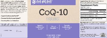 MRM CoQ-10 100 mg - supplement