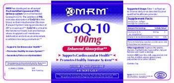 MRM CoQ-10 100 mg - supplement