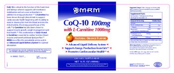 MRM CoQ-10 100 mg Natural Oange Flavor - supplement