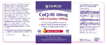 MRM CoQ-10 100 mg With L-Carnitine 1000 mg Orange-Vanilla - supplement