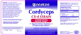 MRM Cordyceps CS-4 Strain - supplement