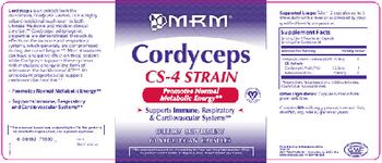 MRM Cordyceps CS-4 Strain - supplement