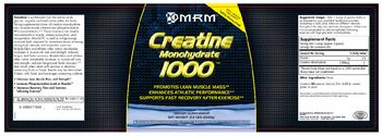 MRM Creatine Monohydrate 1000 - supplement