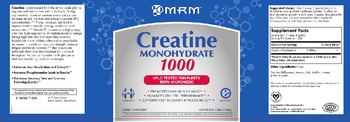 MRM Creatine Monohydrate 1000 - supplement