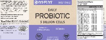 MRM Daily Probiotic 5 Billion - supplement