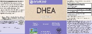 MRM DHEA 25 mg - supplement