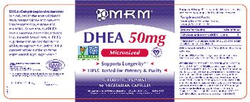 MRM DHEA 50 mg - supplement