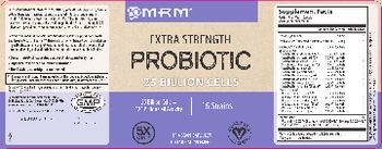 MRM Extra Strength Probiotic 25 Billion - supplement