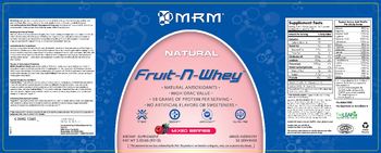 MRM Flax-N- Whey Mixed Berries - supplement