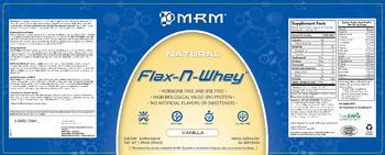 MRM Flax-N- Whey Vanilla - supplement