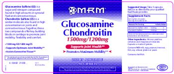 MRM Glucosamine Chondroitin 1500 mg/1200 mg - supplement