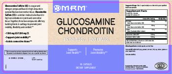 MRM Glucosamine Chondroitin 1500 mg/1200 mg - supplement