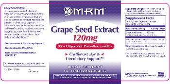 MRM Grape Seed Extract 120 mg - supplement