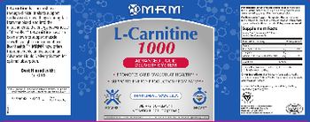 MRM L-Carnitine 1000 Natural Vanilla - supplement