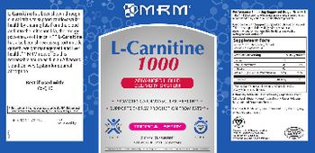 MRM L-Carnitine 1000 Tropical Berry - supplement