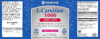 MRM L-Carnitine 1000 Tropical Berry - supplement