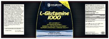 MRM L-Glutamine 1000 - supplement