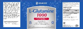 MRM L-Glutamine 1000 - supplement