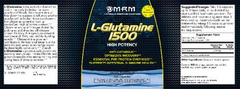 MRM L-Glutamine 1500 - supplement