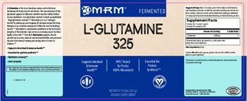 MRM L-Glutamine 325 - supplement