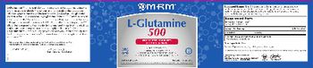 MRM L-Glutamine 500 - supplement