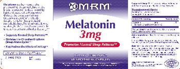 MRM Melatonin 3 mg - supplement