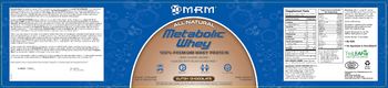 MRM Metabolic Whey Dutch Chocolate - supplement