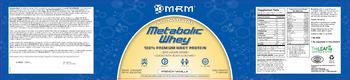 MRM Metabolic Whey French Vanilla - supplement