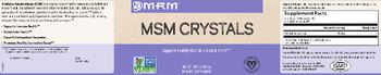 MRM MSM Crystals - supplement