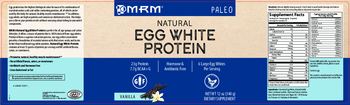 MRM Natural Egg White Protein Vanilla - supplement