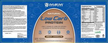 MRM Natural Low Carb Protein Creamy Chocolate - supplement