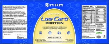 MRM Natural Low Carb Protein French Vanilla - supplement