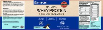 MRM Natural Whey Protein Rich Vanilla - supplement
