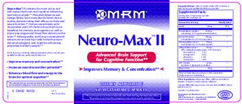 MRM Neuro-Max II - supplement