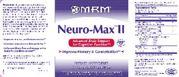 MRM Neuro-Max II - supplement