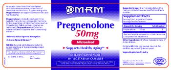 MRM Pregnenolone 50 mg - supplement