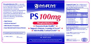 MRM PS 100 mg - supplement