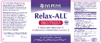 MRM Relax-ALL - supplement