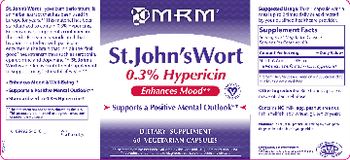 MRM St. John's Wort - supplement