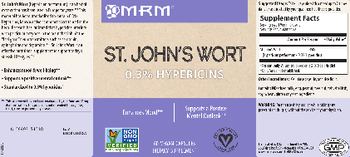 MRM St. John's Wort - supplement