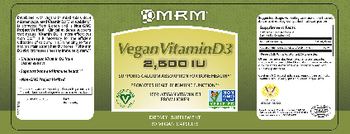 MRM Vegan Vitamin D3 2,500 IU - supplement