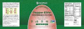 MRM Veggie Elite Cinnamon Bun - supplement