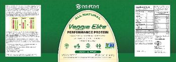 MRM Veggie Elite Vanilla Bean - supplement