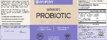 MRM Women's Probiotic - supplement